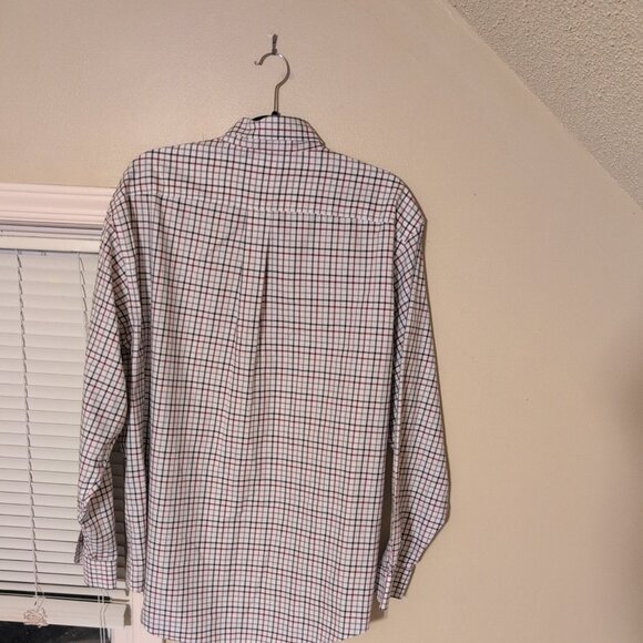 92.00 Brooks Brothers Non-Iron Cotton Check Dress Shirt L - Picture 4 of 6